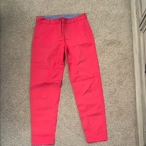 Talbots Bright Red Slim Chinos